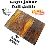 Johar wood full galih Size (2x6x15cm) (2x6x25cm)