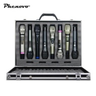 [Phenovo] Case Hard Shell Mic Case Control Room Live Broadcast Broadcasting Foam Case Mic Mic Storag