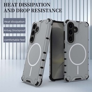 Grating Texture Magnetic Phone Case Accessories for Samsung S25 Ultra/Samsung S25