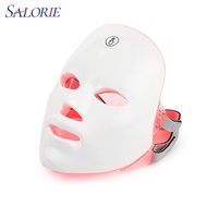 Salorie Rechargeable 7 Colors LED Photon Therapy Beauty Mask Skin Rejuvenation Home Face Lifting Whitening Beauty Device