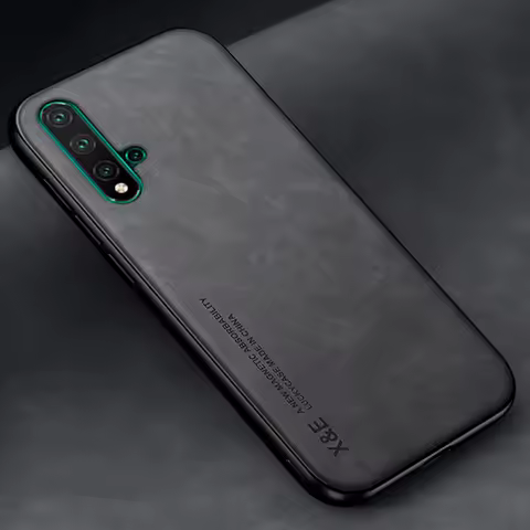 For Huawei Honor 20 Pro Case Leather Car Magnetic With Metal Plate Back Cover For Honor 20S Honor20 