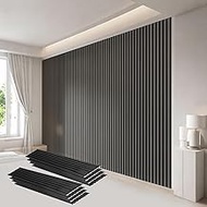Elecoman 3D Peel and Stick Wall Panels – 2025 Material Update 8PCS Acoustic Fluted Wall Panels, 47.2
