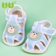 27KIDS Dép tập đi chống trượt quai dán cho bé trai bé gái sơ sinh 0-1 tuổi