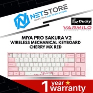 DUCKY X VARMILO MIYA PRO SAKURA V2 WIRELESS MECHANICAL KEYBOARD - CHERRY MX RED - MYD68NR2N/PP88V