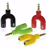 Jack Y Spliter Aux 3.5mm earphone Mic Splitter Connector Jack Y and Audio Headset