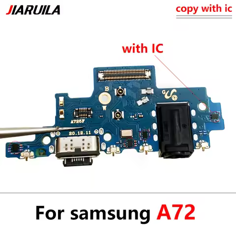 10 Pcs USB Connector Board Charging Port Flex Cable For Samsung A72 Mobile Phone Repair Parts placa 