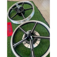 Rim KH100 Yteq siap custom tebing PNP RXZ complete fullset terus sarung saja