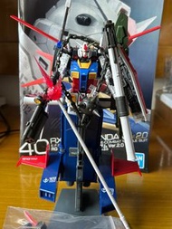 rg rx-78-2 2.0 gundam + hg g armor  hg g fighter 高達模型 + eg 原美突擊背包 + weapon set 非mg re fm