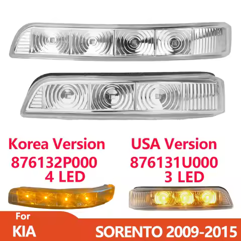 4 LED or 3 LED For KIA SORENTO 2009-2014 2015 Rearview Mirror TurnSignal Lamp/1U000/2P000 Wing Mirro