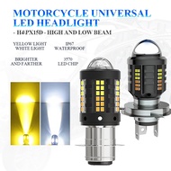 （Ready Stock）LED Motorcycle Headlight LED Bulb Motor LED Light H6 H4 Headlight Canbus 73SMD Hi/LO Be