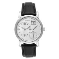 A. Lange & Söhne A. Lange & Söhne Lange 1 (Reference 101.039). A white gold manual wristwatch with d