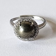 Pyrite adjustable ring