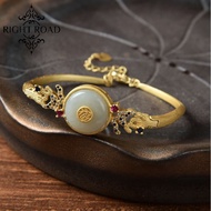 With Certificate Hetian jade bangle round bangle bracelet*New Offer**No 1.*