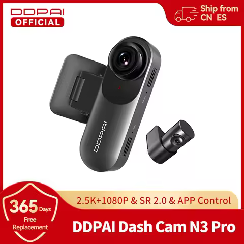 DDPAI Dash Camera Mola N3 Pro Car Cam Front and Rear Car Recorder 2.5K Car DVR Dash Camera Recorder 