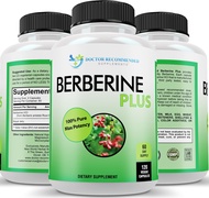 Berberine Plus 1200mg Per Serving - 120 Veggie Capsules with Royal Jelly