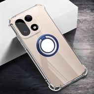 For Oneplus 15 Magnetic Ring Holder Cover for One Plus 15 13S 13T Shockproof Airbags Transparent Sil
