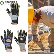 QINSHOP Work Safety Gloves, Nitrile Shockproof Mechanical Repair Gloves, Durable Repair Wear Resistant Multicolor Ridding Gloves Outdoor