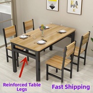 Rectangular Dining Table and Chairs Restaurant Cafeteria Canteen Use