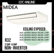 Midea Air Conditioner Ceiling Exposed Non-Inverter R32 2.5HP - 5.0HP MUE-25CRNX MUE-36CRNX MUE-48CRNX