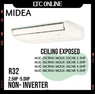 Midea Air Conditioner Ceiling Exposed Non-Inverter R32 2.5HP - 5.0HP MUE-25CRNX MUE-36CRNX MUE-48CRN