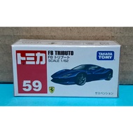 Diecast Tomica 59 Ferrari F8 Tributo (Blue) Sealed