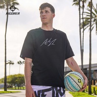 Rigorer Austin Reaves Basketball Sports T-Shirt Cotton Breathable Crew Neck Casual Short Sleeves YX-