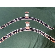 🔥🚛FREE SHIPPING🔥Magnum LTD replacement set decal for vintage/classic/retro helmet