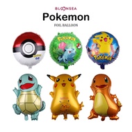 Pokemon Balloon Foil Theme Set Go Gameboy Pikachu Charmander Bulbasaur Anime Figures Toy Diy Squirtl