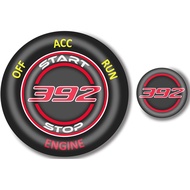 TOOLEPIC Push Start Button Cover for Dodge Challenger Charger Durango Accessories 2015-2025- Engine 