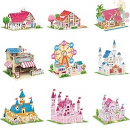 AVUKA 3D Castle Airplane Assembly Model, 3d Puzzles Castle, Educational Toys Cardboard Airplane Hand