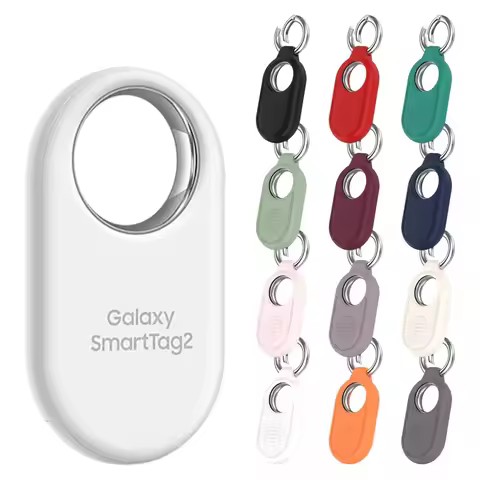 Silicone Case for Samsung Galaxy SmartTag 2 Full Coverage Soft Protective Bumper for Galaxy Smart Ta