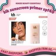 [ONHAND] blk cosmetics universal sheer sunscreen primer stick SPF 40 UVA/UVB PA++++ 15g