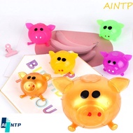 AINTP Pig Head Water Ball Toy, Sticky Pig Splat Water Ball Jello Pig Fidget Toy, Sticky Smash Water 