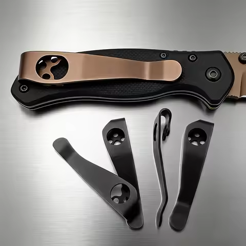 Titanium Alloy EDC Pocket Clip Back Clip For Spyderco Paramilitary 2 C81 C10 Knife Durable Carry Acc
