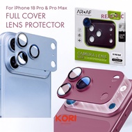 KORI Premium Armor Full Cover Camera Lens Protector for iphone 18Pro, 18 Pro Max, 17 Pro, 17 Burgund