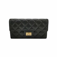 Chanel 2.55 Bag 牛皮 純色 菱格 矩形旋扣 錢包