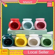 Porcelain Incense Oil Burner Aroma Burner Candle Burner Solid Color Tealight Candle Porcelain Aroma 