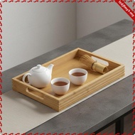 [leipupa] Wood Beverage Tray with Handles Chinese Rectangular Beverage Tray Vintage Look Houseware f