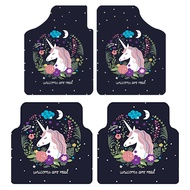 Street Wear Universal Customized Crystal Velvet Cartoon Thousand Types Car Feet Mats Waterproof Flan