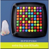 80 Beads Board game competition montessori toys storage Board game Rainbow Matching Fun Rainbow Ball