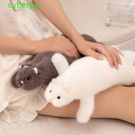 CYBERPULSE Plush Ferret Stuffed Toy, Soft Fluffy Realistic Design Ferret Plush Toy, Accompany Doll H