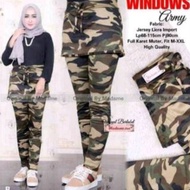 Army camouflage skirt gym pants Wanita army skirt pants/ Wanita.