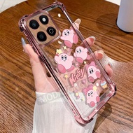 For Honor X7C Case Soft Silicone Electroplating TPU SoftCase Four Corners Anti-drop Cartoon Shockpro