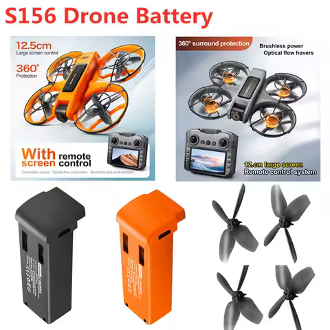 3.7V 1800MAH Battery For S156 Drone Battery Propeller S156 Brushless Screen Drone Battery Blades S15