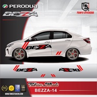 PERODUA BEZZA CAR BODY STICKERS SET BEZZA - 14