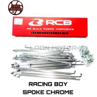 RACING BOY SPOKE CHROME 184 172 157 150 143X9