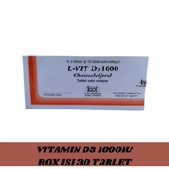 L-Vit D3 1000iu / L Vit D3 1000iu Box 30 tablet