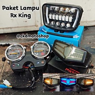 RX KING LED PACKAGE 16 LED HEADLIGHTS ANALOG SPEEDOMETER SET PLUS RX KING LED STOPLAMP latest1