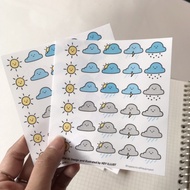 Weather sticker/ Weather sticker/ journal sticker/ journal decoration