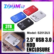 LF-S2512U3 2.5" USB 3.0 HDD ENCLOSURE EXTERNAL DATA STORAGE FOR NOTEBOOK, DESKTOP AND MAC